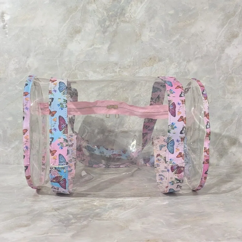 Butterfly Design & See-Through Sleepover Weekend Bag